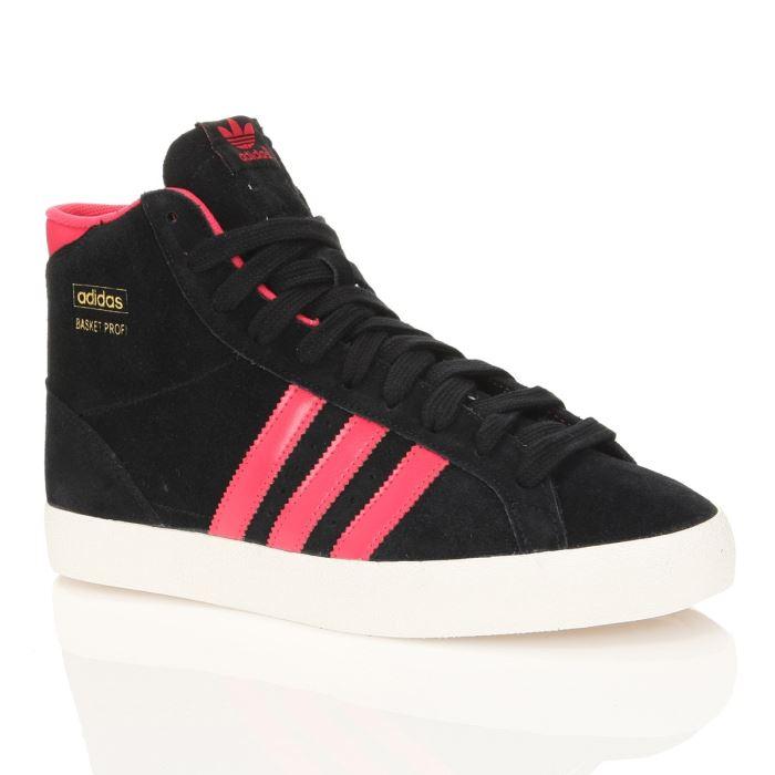 basket adidas noir et rose femme